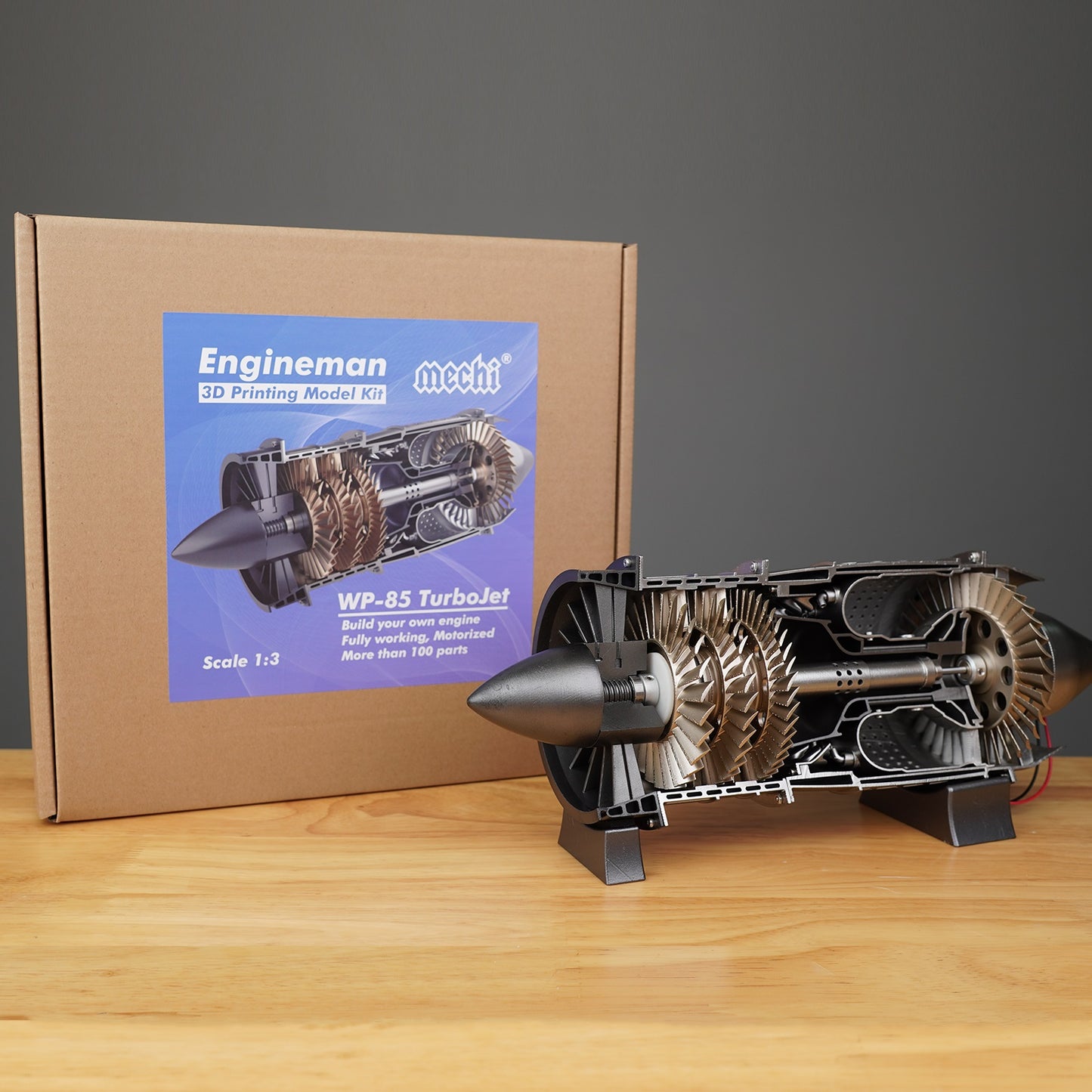 Engineman WP85 Turbojet Engine Kit - 3D Printing Fighter Jet Engine Toy Model