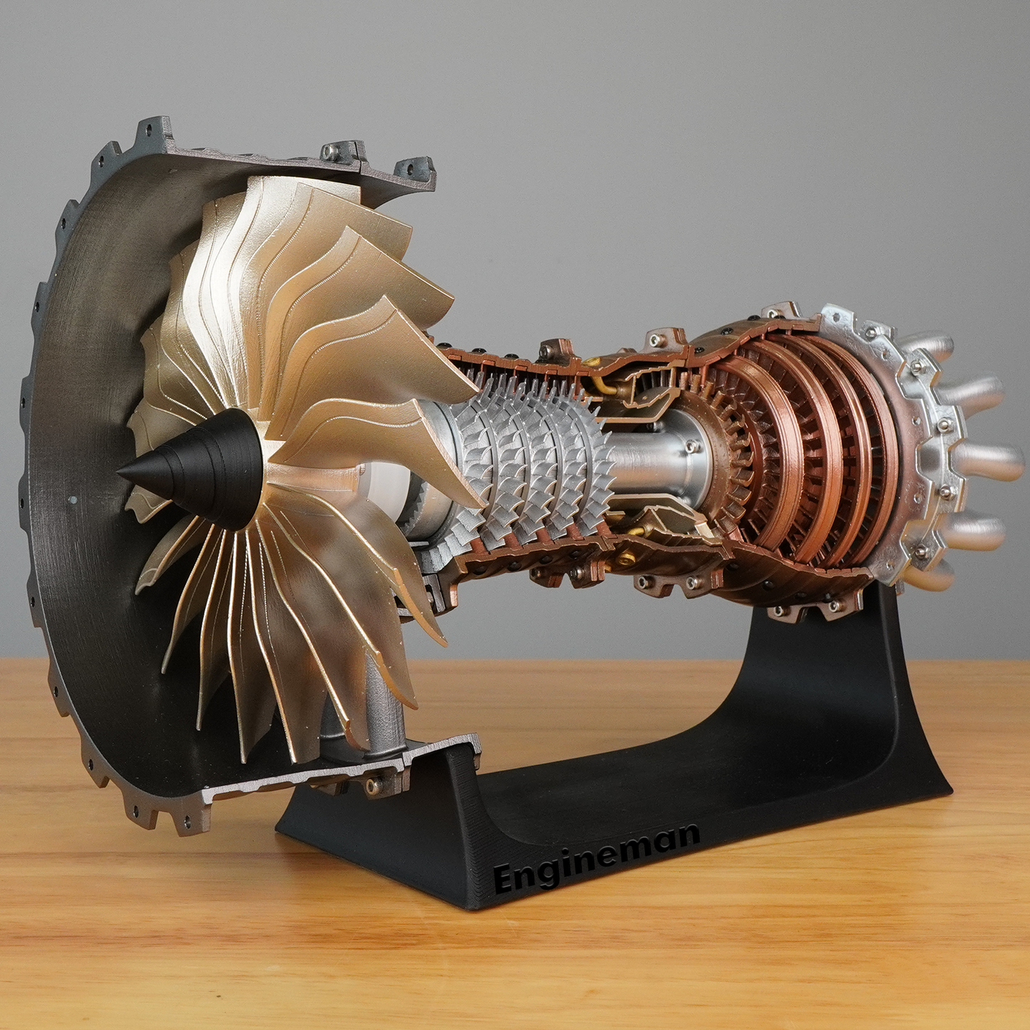 Engineman TR900 Jet Engine kit - 3D Printing Turbofan Aircraft Engine Toy Model