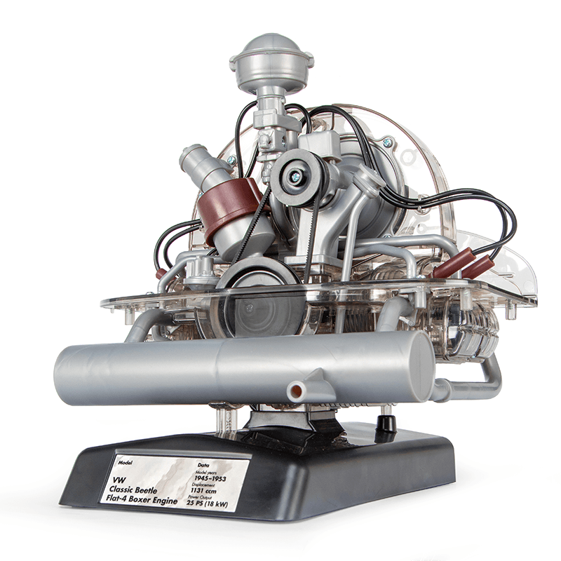 VOLKSWAGEN Flat-Four Engine Model Kit - Build Your Own 4 Cylinder Engine That Works - Volkswagen Beetle DIY Assembly Kit