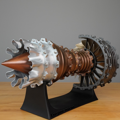 Engineman TR900 Jet Engine kit - 3D Printing Turbofan Aircraft Engine Toy Model