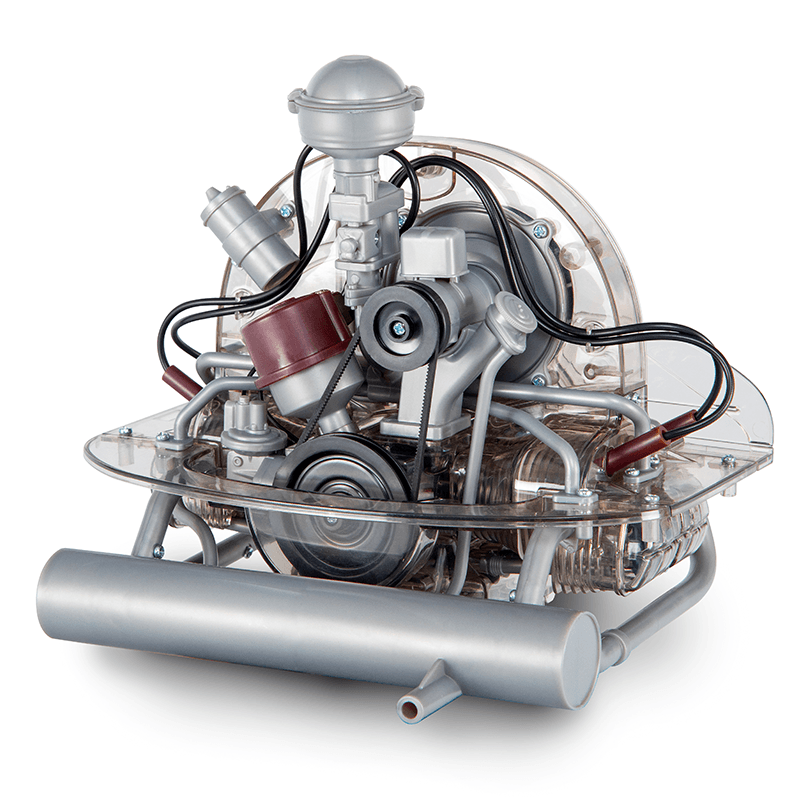 VOLKSWAGEN Flat-Four Engine Model Kit - Build Your Own 4 Cylinder Engine That Works - Volkswagen Beetle DIY Assembly Kit