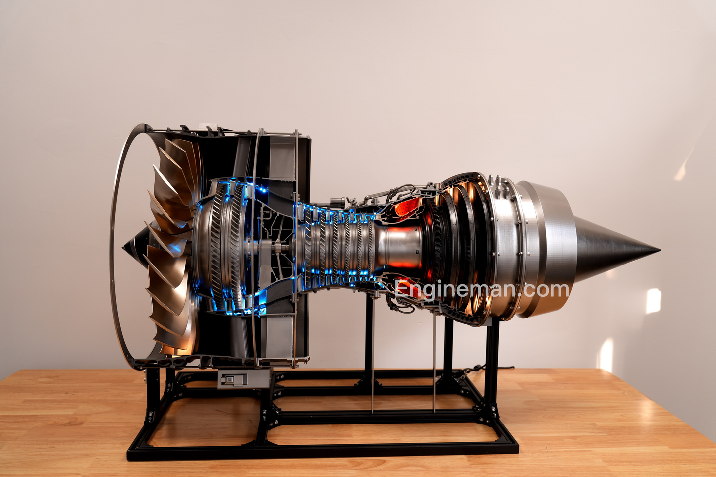 CFM56 Turbofan Jet Engine Cutaway Model 1:3 - 3D printing