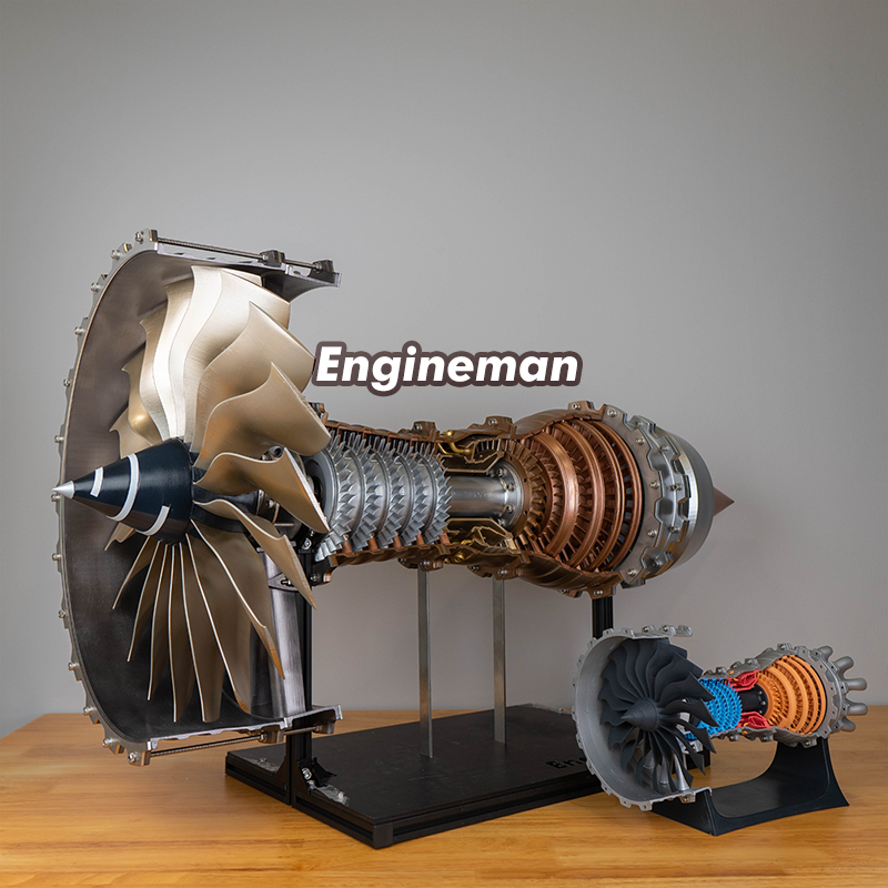 Turbofan Demonstration Model - 3D printing STEM Jet Engine – Engineman