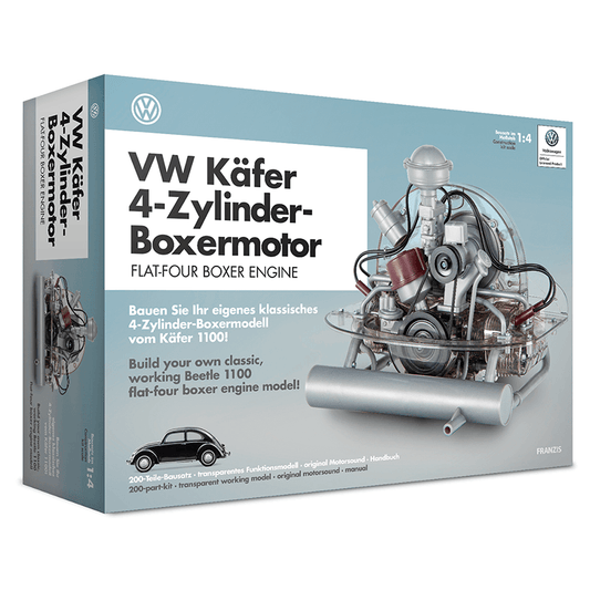VOLKSWAGEN  Flat-Four Engine Model Kit - Build Your Own 4 Cylinder Engine That Works - Volkswagen Beetle DIY Assembly Kit