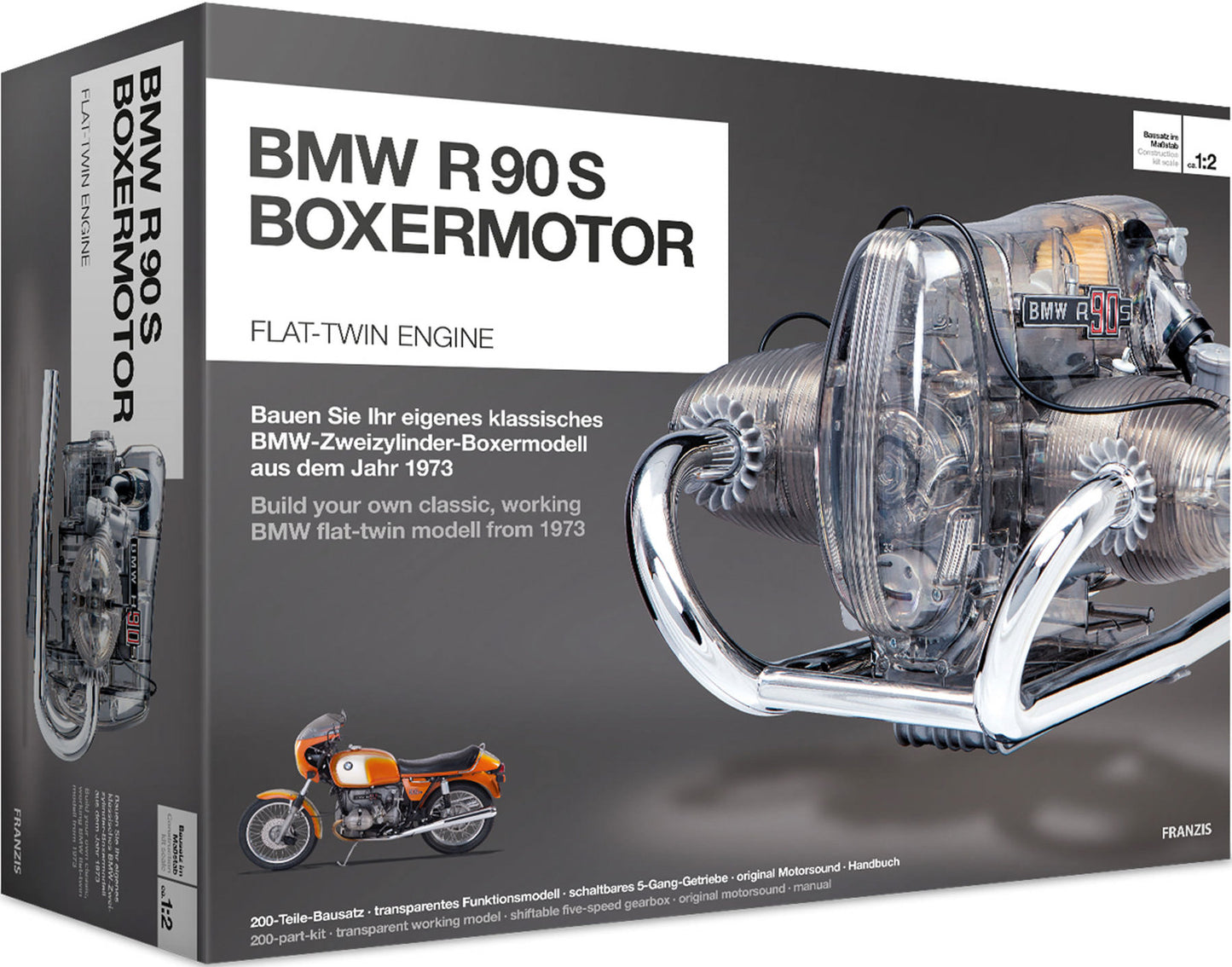 BMW R 90 S Boxer Engine - DIY Model Kit