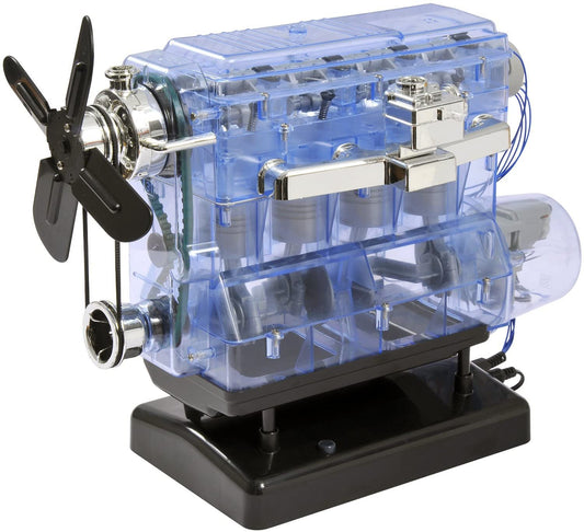 DIY Assembly Mini L4 Simulation Transparent Engine Model---Runnable