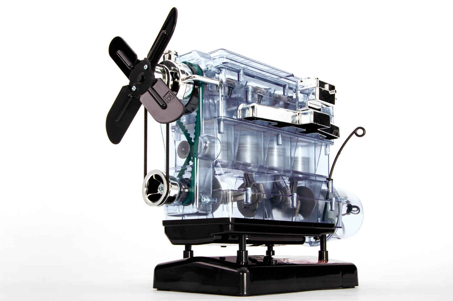 DIY Assembly Mini L4 Simulation Transparent Engine Model---Runnable